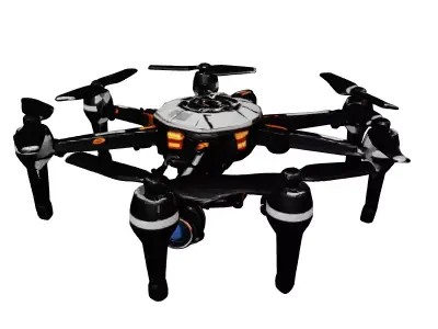 Professional Camera Drone 3D Model 3D model