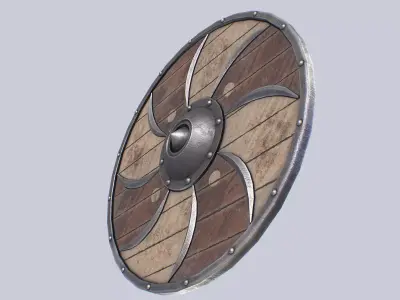 Viking shield Low-poly 3D model buy