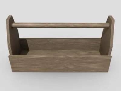 CC0 - Crate 3 wooden tool box Free low-poly 3D model
