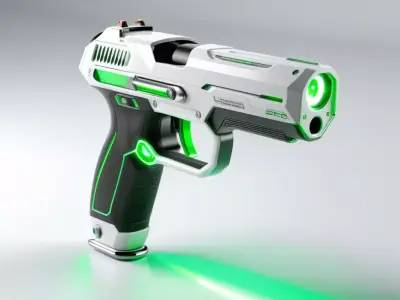 SciFi Laser Pistol Weapon 3D model