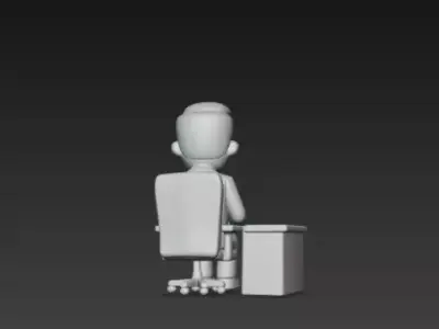 Classroom Student Desk 3D Model 3D print model