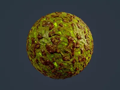 Sci-fi Alien Creature Environment Seamless PBR Texture 36 Texture