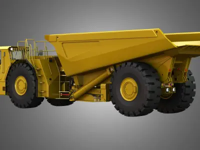 AD45B - Underground Articulated Mining Truck 3D model