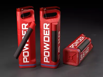 Fire extinguisher concept 3D model