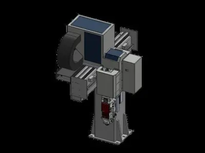 Fiber Laser Cutting Tube Machine 3D model