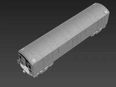 Subway passenger wagon 3D model