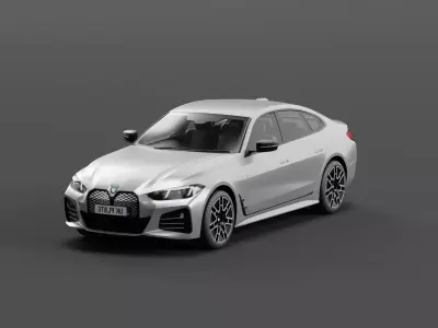 Bmw I4 2025 Free low-poly 3D model