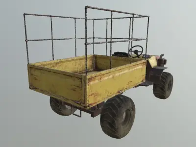 Farmer  Truck Low-poly 3D model