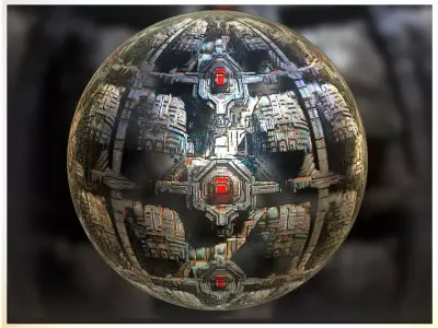 PBR Sci-Fi Seamless Realistic Material SBSAR 4k Texture 028 Texture