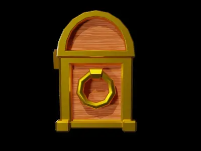 Low poly Treasure Chests  Low-poly 3D model