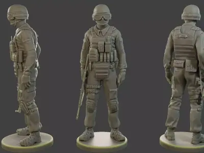 CzechSlovak Police Tactical Unit CPTU1 002 3D print model