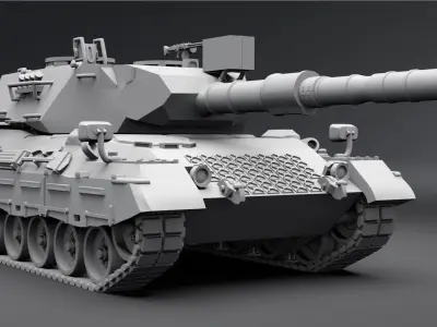 Leopard 1 A4 Scale model 3D print model