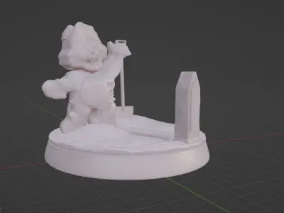 Zombie bear Ready to Print 3D print model 3D print model