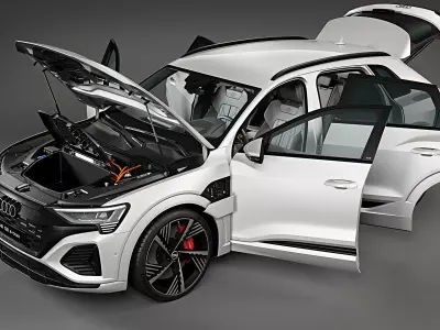 2024 Audi Q8 e-tron quattro Regular mirror 3D model
