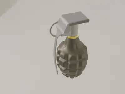 Mk2 Grenade  Low-poly 3D model