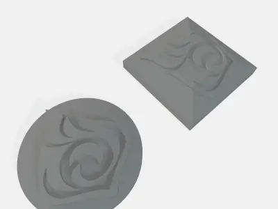 Pyro element-Vision rune 3D print model