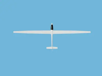 ASW 17 3500mm span Scale Sailplane Model 3D print model