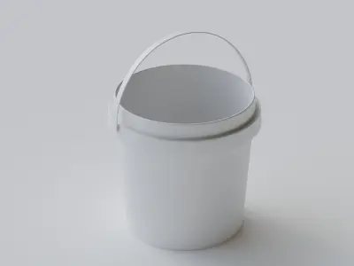 plastic bucket 5l 3D model