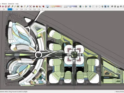Sketchup Office building Complex A2 3D model