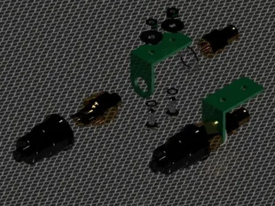 Brass Pressure switch Free 3D model