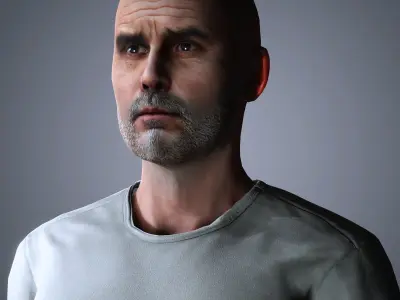 Pep Guardiola Character  Low-poly 3D model