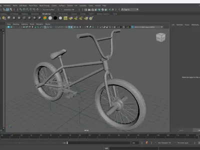 BMX Bike GameReady 3D Model Blender C4D 3ds Max Maya FBX OBJ Low-poly 3D model