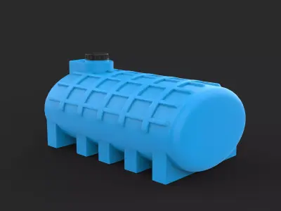  plastic water tank 02 3D model