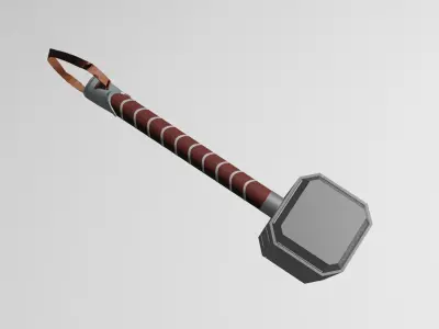thor hammer 3D model purchase