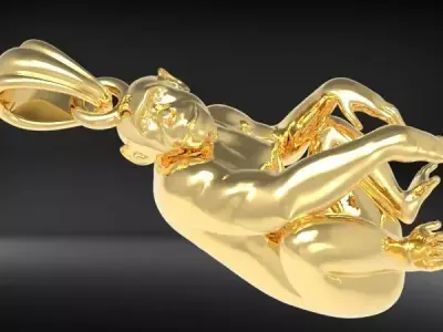 Monkey Pendant  3D print model