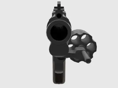revolver 625 Low-poly 3D model