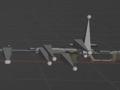 Sniper Pack Rigged 3D model