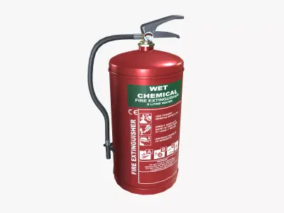 Wet Chemical Fire Extinguisher 3D model purchase