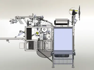 Pancar harvesting machine 3D model