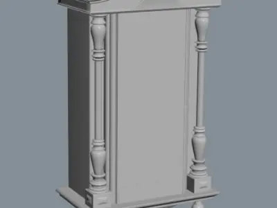 ANTIQUE WALL CLOCK 3D model get