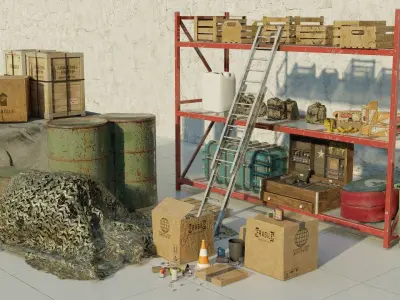 Game Environments Low-poly 3D model