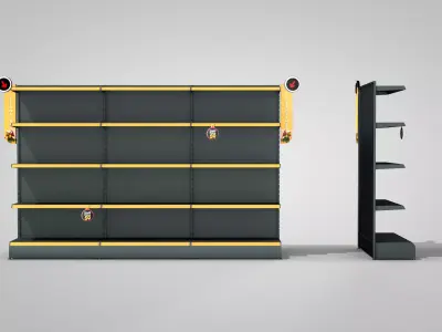 Supermarket Shelf  3D model