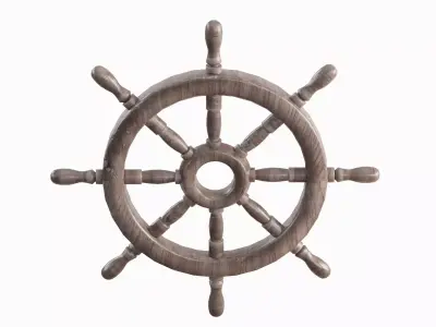 Vessel Wheel 03 Low-poly 3D model