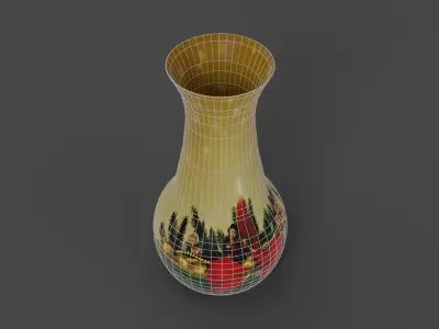 Christmas Vase Free 3D model