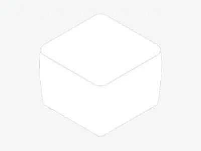 Seat - Ottoman - Simplicity Low-poly 3D model
