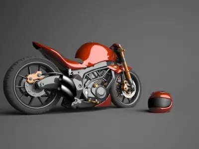 Kawasaki Ninja modified 3D model