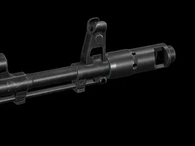 AK - Muzzle - AK74 Muzzle Std Low-poly 3D model