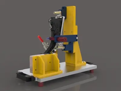 Accelerator Checking Fixture Free 3D model