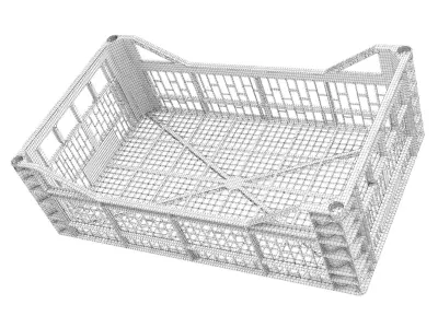 Plastic crate 47 3D model