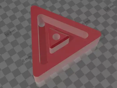 Small Triangle Hangboard Free 3D print model