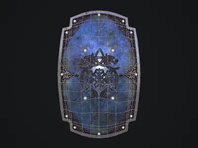 Medieval Shield 3D Model Low-poly 3D model