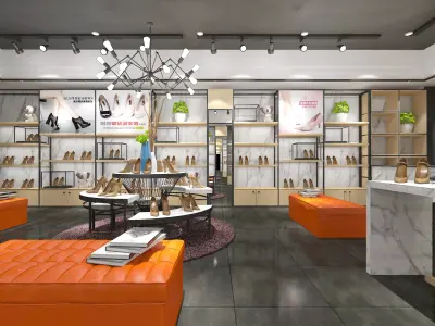 shoe store Low-poly 3D model purchase