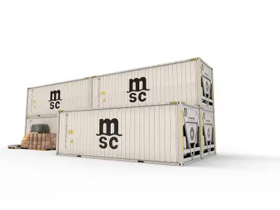 Reefer Containers 3D model