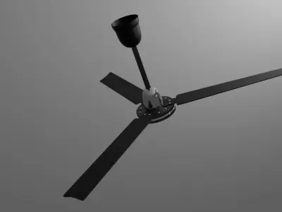 Game-Ready 3D Ceiling Fan Model  Blender Unity   Unreal 3D model