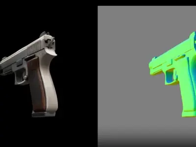 Pistol Free 3D model purchase