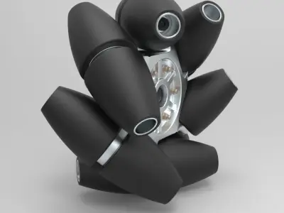 Mecanum wheel 3D model by 3DTechDesign
